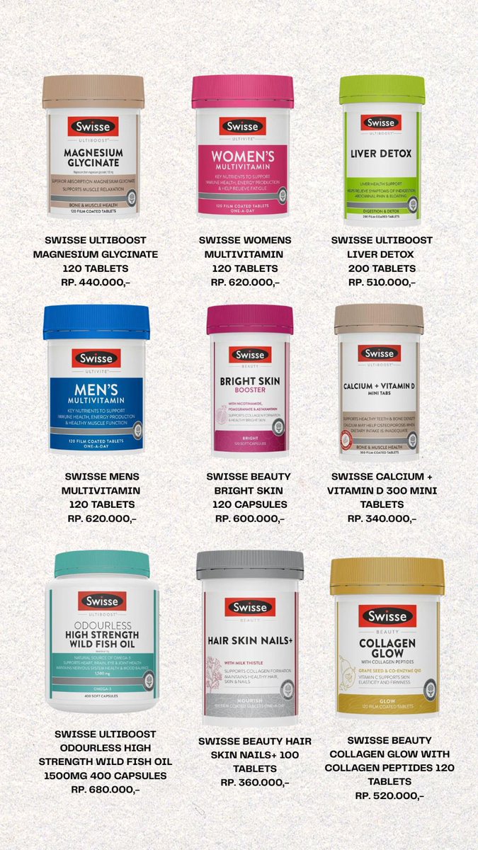 chrisfellach's tweet photo. OPEN PO Jastip Aussie 🇦🇺

💚 Swisse
💙 Blackmores
🛒 Request produk lain juga bisa!

📅 PO cuma 3–15 Juli 2026
📍 Ready di Tangerang 19 Juli 2026

Jangan nunggu last minute ya, titipan ditutup sesuai jadwal! 🫶

📲 WA: 0821-1771-3774

#jastipaustralia #jastipaussie https://t.co/297PSaF5sP