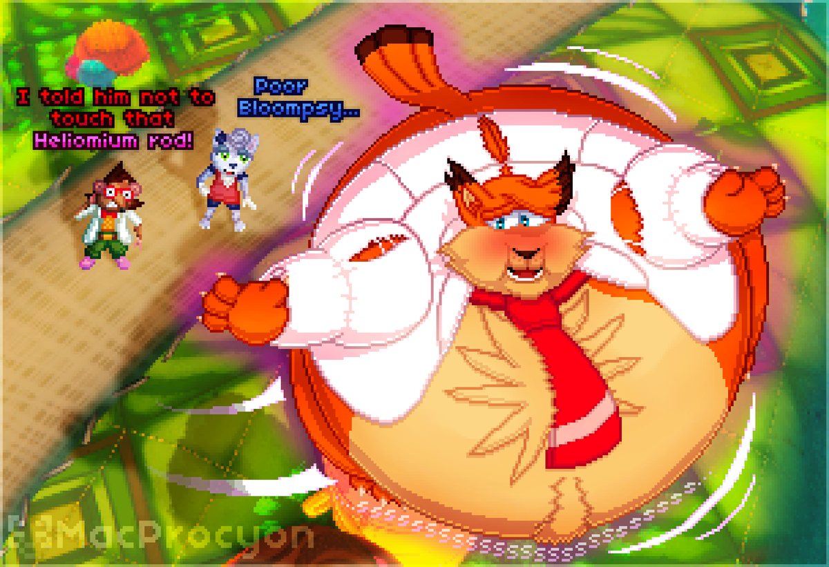 MacProcyon's tweet photo. Bubsy gets into trouble a lot, this time he paying for a big mistake! https://t.co/Ouc5YVKMP6