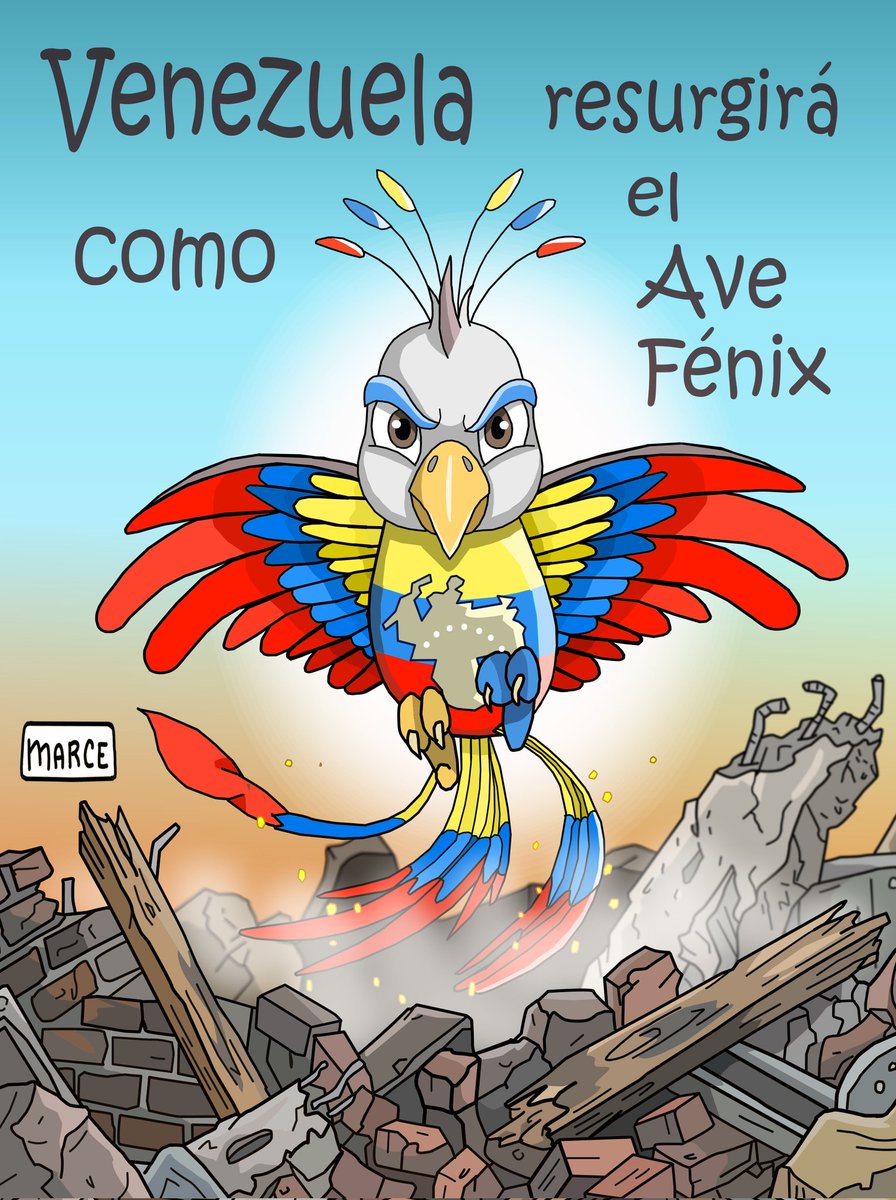 marcelinojuarez's tweet photo. Venezuela resurgirá de las cenizas como el Ave Fénix, se levantará con el esfuerzo de cada uno de aquellos que tanto la aman, venciendo cualquier obstáculo que se le interponga a pesar que muchas veces parezca cuesta arriba. Hay que creerlo. No perdamos la fe. 
Marce.-
#Venezuela https://t.co/BhKTpymKi7