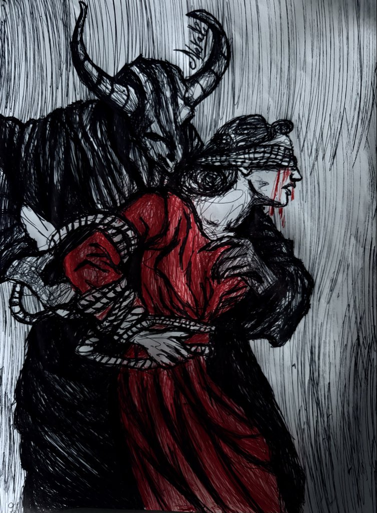 mar80549's tweet photo. I keep drawing tirelessly, hoping to receive a few donations to help my family survive. But it all feels hopeless. Sometimes it feels like my art is nothing more than meaningless lines, as if no one loves it or sees its value

🙏

 https://t.co/1A1yNddFsB… https://t.co/dhObXjbyEl