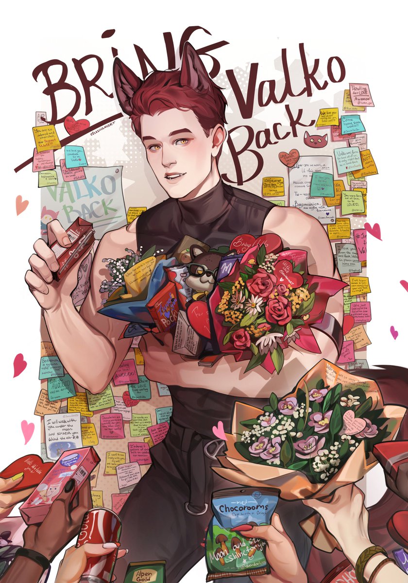 Eluvianart's tweet photo. Dedicated to the entire community that supports and loves Valko. Every note and inscription is the wishes of a real person. 
I wish everyone not to give up, we must get our wolf back.
#BringValkoBack #SaveValko #BringBackValko https://t.co/mgoGKOiz5d