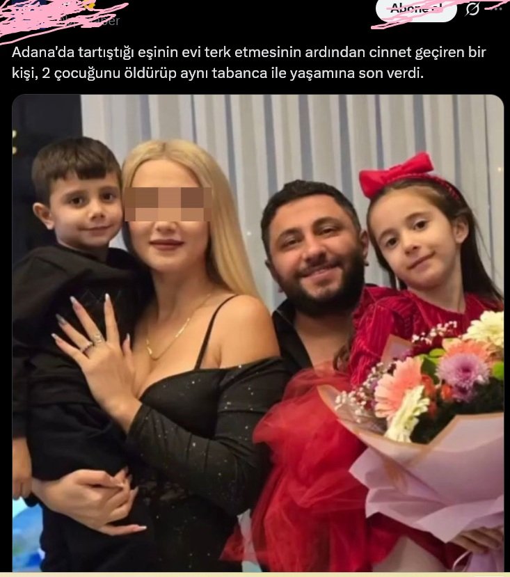aetherpond's tweet photo. @Mugi392642 @hafizahabertv Alın bu da bir örneği. Duygu yönetimi zayıf olan erkek cinsiyeti, terk edilme psikokojisini bile yönetemeyip önce masum çocukları sonra zavallı kendini öldürüyor. Psikoloji yönetimi bu denli zayıf olan canlıların toplumda hiçbir önemli pozisyonda bulunmamaları gerekir. https://t.co/nqFXYkHAcZ