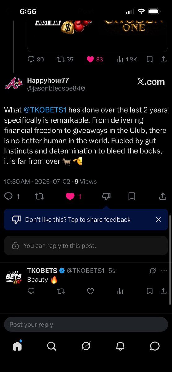 TKOBETS1's tweet photo. ANNIHILATION 
T K O B E T S 🥊 GREATEST ALIVE 
IMAGINE PAYING ME FOR THIS 

2026 UNDEFEATED💲JAN 1 - JUL 4 

CANADA🇨🇦DAY SWEEP 🧹6W-0
4TH🇺🇸  OF JULY SWEEP🧹 6W-0 
🧹 🧹 🧹 🧹 🧹 🧹
⭐️VIP YESTERDAY 
✅Morocco⭐️BIG BOY(6.5%)
✅LAD 
✅France
✅Mbappe 
✅Bublik 
✅Morocco

29 Days 
Excellence is the relentless pursuit of greatness — a standard built through discipline, consistency, and an unwavering commitment to be the best. It’s not a moment, it’s a way of life.

⭐️VIP WEBSITE(May/Jun 29 Cards 🥊)
✅6W-0 Perfect 🧹
✅5W-1  Money 
✅6W-1  Money 
✅6W-1  Money 
✅5W-1  Money 
✅8W-1  Money 
✅9W-1  Annihilation 
✅8W-0 Perfect 🧹 Annihilation
✅3W-0 Perfect 🧹
✅8W-1  Money 
✅4W-0 Perfect🧹
✅5W-1  Money 
✅7W-0  Perfect 🧹
✅3W-0  Perfect 🧹
✅9W-1   Annihilation 
✅8W-2  Money 
✅7W-1   Money 
✅7W-0  Perfect🧹Annihilation 
✅6W-2   Money 
✅6W-2   Money 
✅6W-2   Money
✅10W-2 Annihilation 
✅12W-2  Annihilation 
✅7W-1    Money 
✅7W-0   Perfect 🧹Annihilation
✅5W-3    Money 
✅10W-0 Perfect 🧹Annihilation 
✅5W-1     Money 
✅5W-1     Money 
✅17W-3  Annihilation 
$50🇨🇦 BEST INVESTMENT IN LIFE

BEST IN THE 🌎
T K O B E T S 🥊