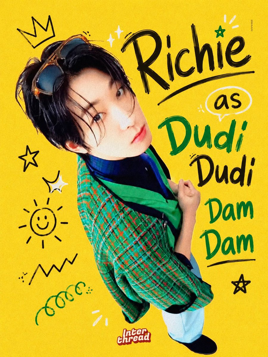 richbennt's tweet photo. @interxthread ⚠️ Peringatan!
Risiko yang mungkin terjadi:
• Ketawa sendiri 🤭
• Teriak “Dudi Dudi Dam Dam!” tanpa alasan 🎶

Hai, Dudi squad!🫵🏻
Salam kenal dengan sang editor yang hobi merapikan kekacauan, jarang hadir menemani hari kalian. Semoga harimu secerah senyum Richie ya! https://t.co/L7AXGKHomY