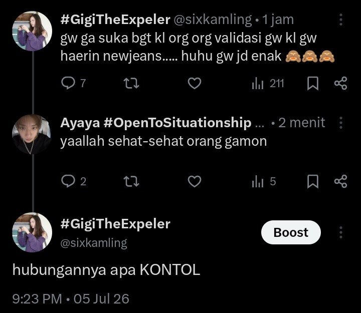 #GigiTheExpeler tweet media