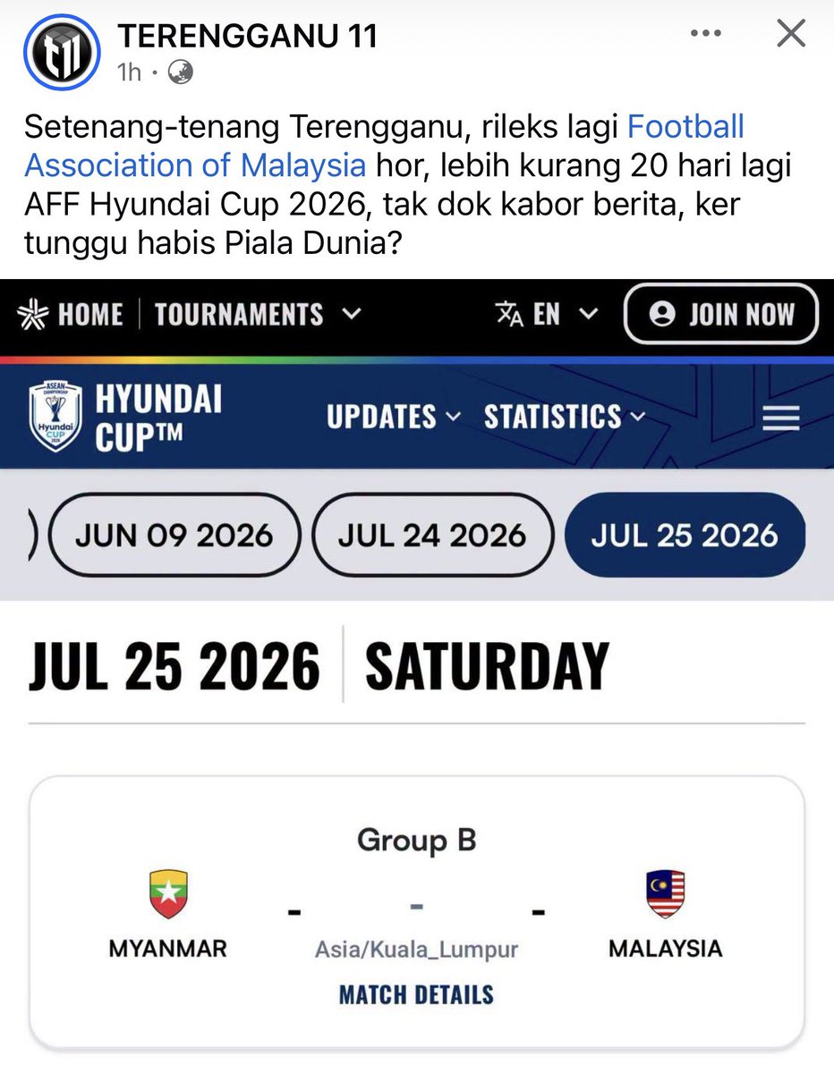 PiangShankly's tweet photo. Tenang semua.. 😅
Presiden takde.
Exco takde.
Coach takde (yg ada hanya interim coach).
Player pun takde.
Terbaik Kelana Jaya.. https://t.co/zj6RvbtEb9