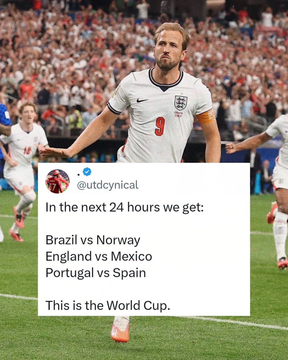 NOT_MOTD's tweet photo. This is the World Cup. 🔥 https://t.co/mOzCypW37I