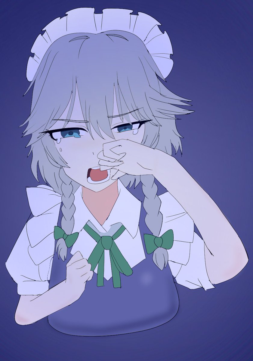 xsilver699562's tweet photo. 사쿠야 #TouhouProject https://t.co/guvQoAx52b