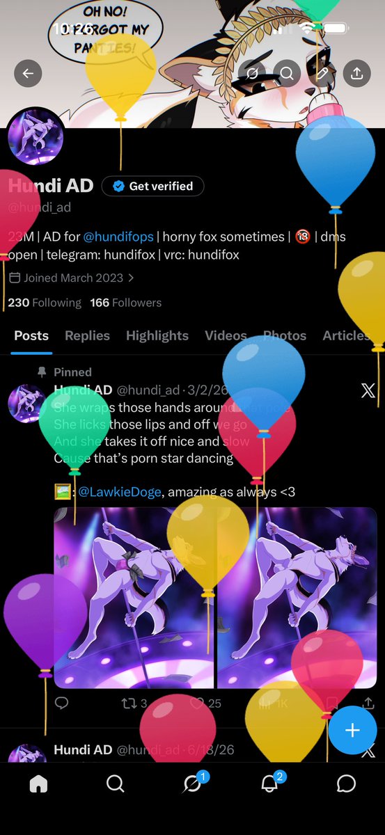 hundi_ad's tweet photo. Da balloons :3 https://t.co/iP0QLcmF88