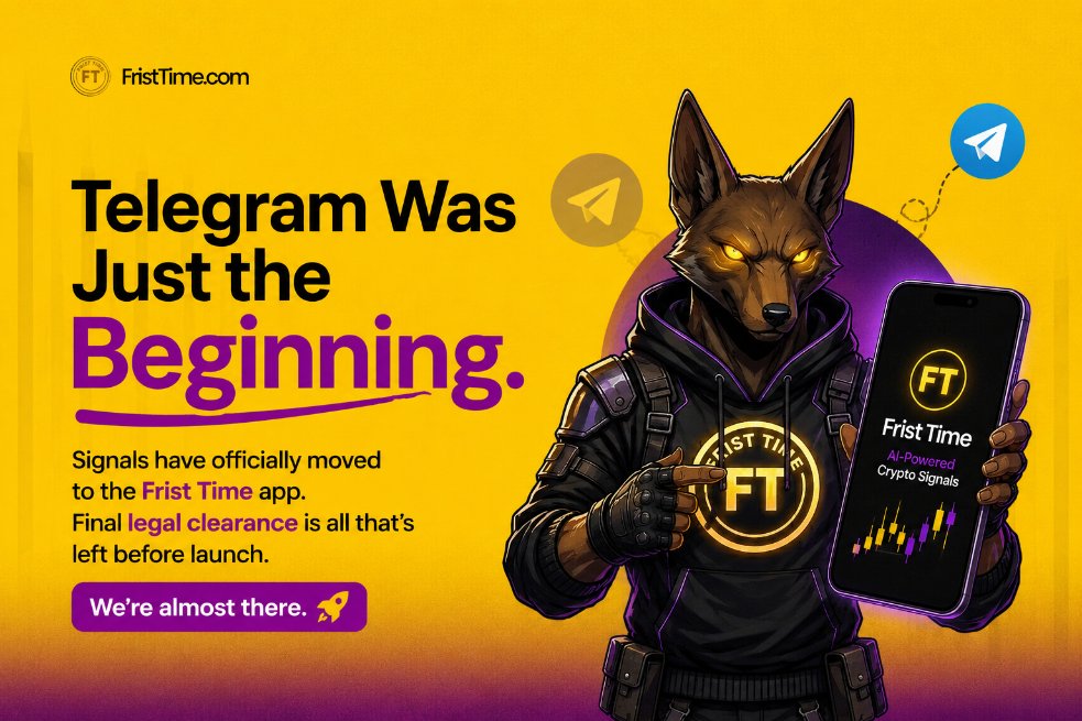 FTimecrypto's tweet photo. Our Telegram signal channel has been quiet lately, and we wanted to let you know why.

We've officially completed the migration of our trading bot from Telegram to the Frist Time app. 

This means trading signals will no longer be shared in the channel, as everything is now being prepared for the app experience.

At the moment, we're waiting for the final legal clearance before launch.

We know the wait hasn't been easy, and we truly appreciate everyone who's stayed with us through the journey.

We're getting closer, Stay close.