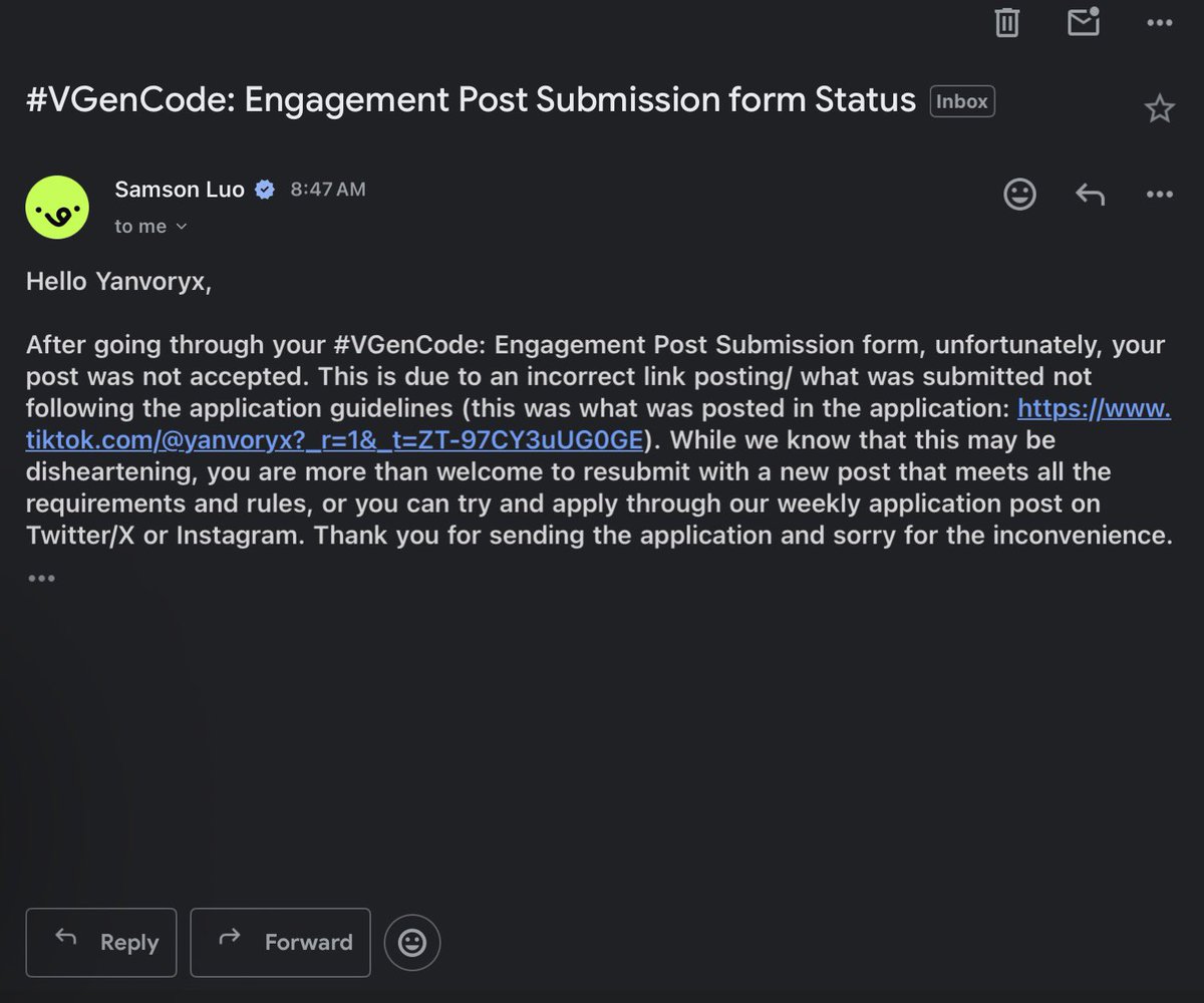 vanviryxx's tweet photo. @KYOO_NNI_ I have an important question, when you like joined vgen did you do the application thing?  Bc I got a email on something and I need help, I put the images down but I don’t understand the url thing https://t.co/OH7VUixW0k