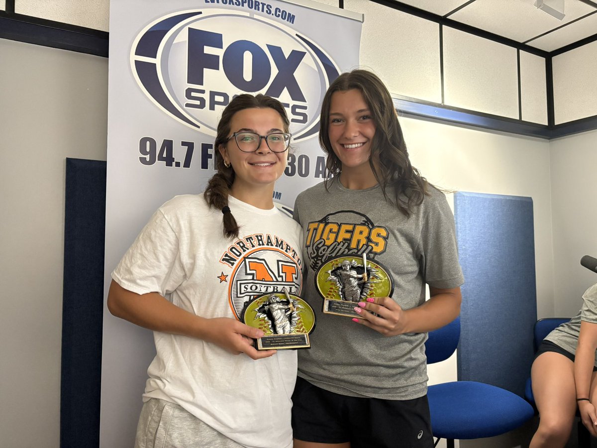 KeithGroller's tweet photo. ALL-AREA SOFTBALL 

Honoring the best of the 2026 softball season today on @LVFoxSports. The offensive players of the year were @DunstanAbby of @NWtigerSoftball and @hannahduerr20 of @kids_softball. https://t.co/qpnVlphQgh