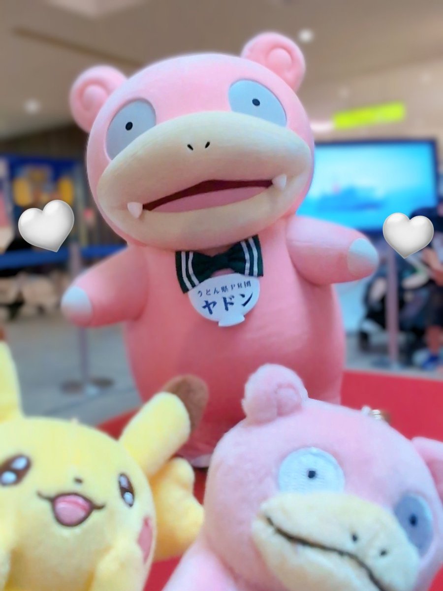 や〜ん！ うどん県PR団のヤドンさん🫶🏻︎ 横浜で会えるなんて…！ 香川