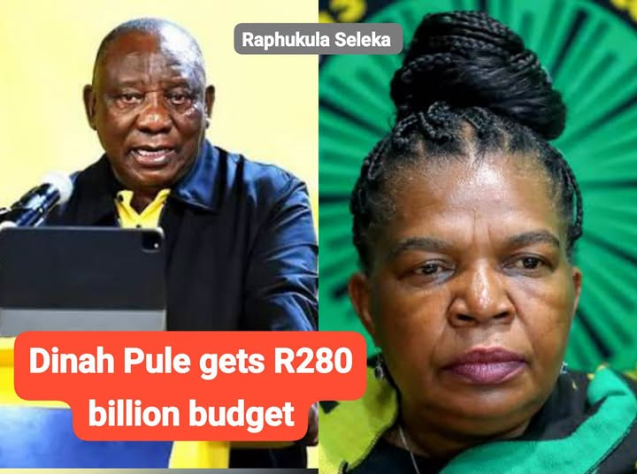 Mufasa0062's tweet photo. Dina  Pule who was fired by former President Zuma for corruption which  was uncovered by the Public Protector while she was a minister of  communication, has been given a hefty budget to control. Are you happy  about this appointment ? https://t.co/NxdZrm3xKT