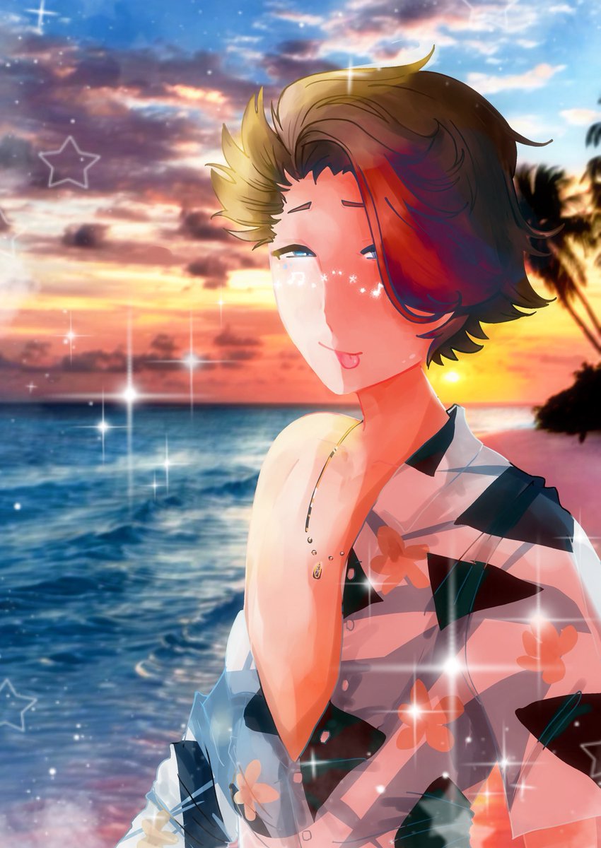 Cheeseqb7r's tweet photo. Sunset✨❤️ #drwamswap #undertale_au #fanartㅤ https://t.co/c1Cq3QXRHY