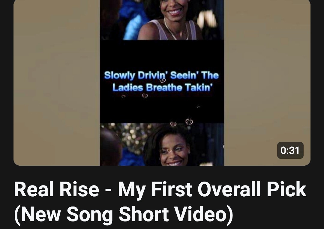IRealRise's tweet photo. π Click here to subscribe and watch The Real Rise My First Overall Pick (New Song Short Video) on YouTube: https://t.co/Rw82PkjoHI. I thank you for reading this!
#YouTubeShort #ClickTheLink https://t.co/iDovTmkWtH