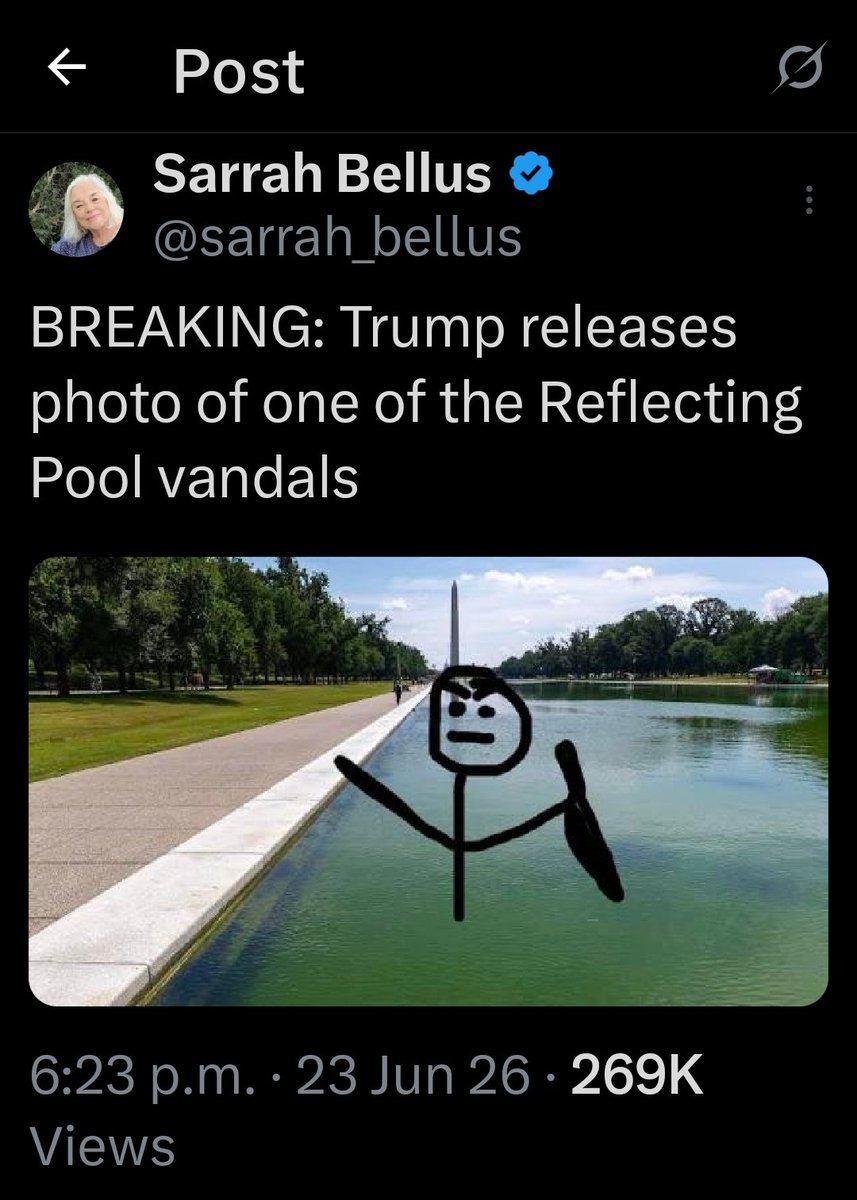 LadybugOTC's tweet photo. @atrupar Yes indeed! I saw the photograph of the nasty vandal!
#TotallyTrue !! https://t.co/MnRUwyiOJd