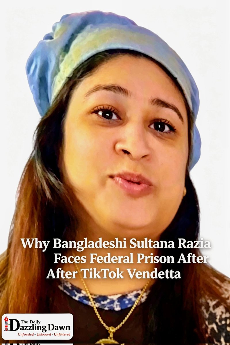 MunzerChowdhury's tweet photo. Bangladeshi creator Sultana Razia faces US federal prison after a toxic TikTok feud crossed from the algorithm into real-world crime.
#DailyDazzlingDawn #SultanaRazia #TikTokTrial #NewYorkNews #FederalVerdict #QueensCourt #DigitalFeud #USLaw #DiasporaAccountability #LegalUpdate https://t.co/blc9xCSdLV