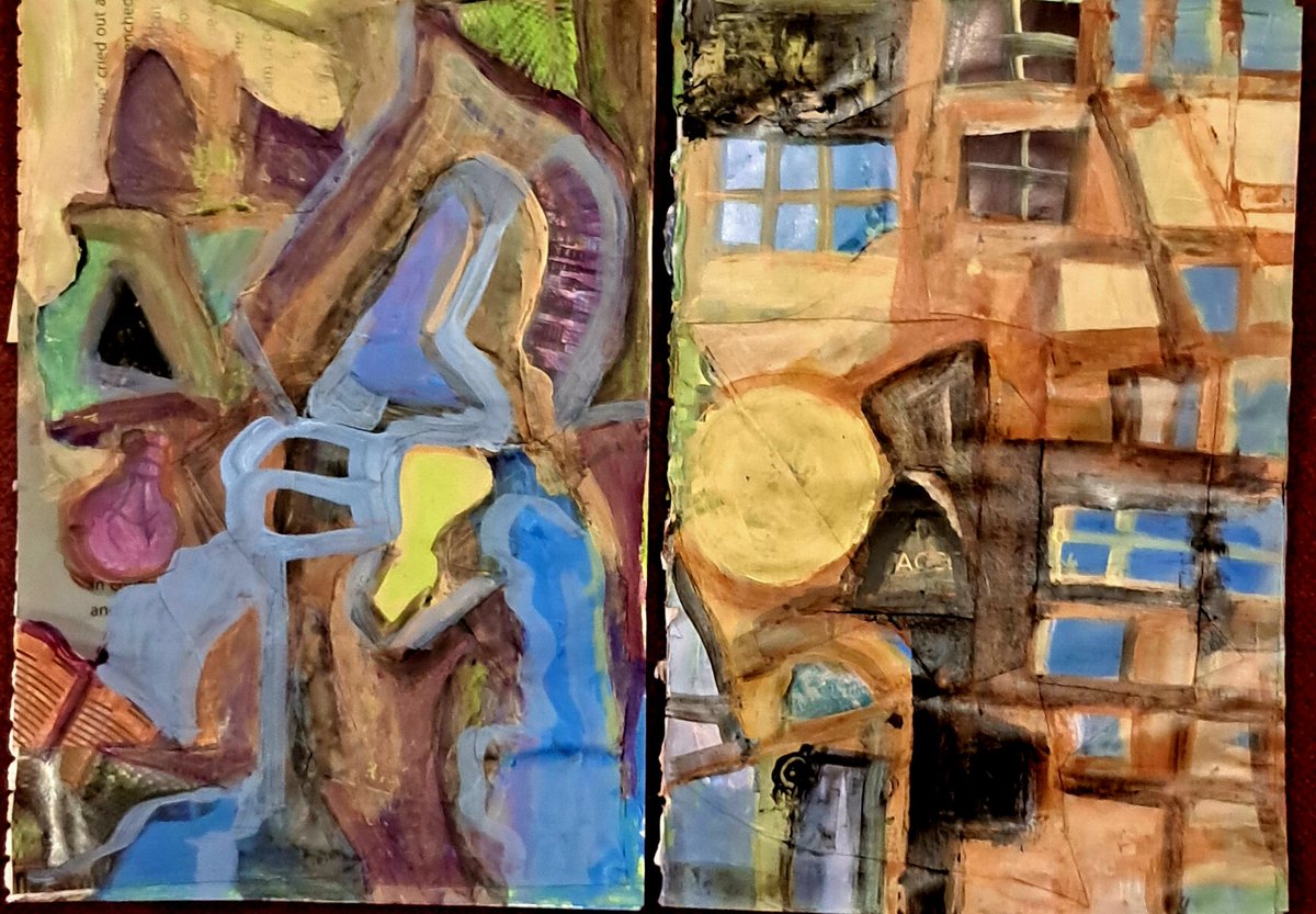 SusmitaUkil's tweet photo. Finally finished a series of 7 mini paintings on old book pages. 
#collage #artistonX https://t.co/QYhuaHAKYd