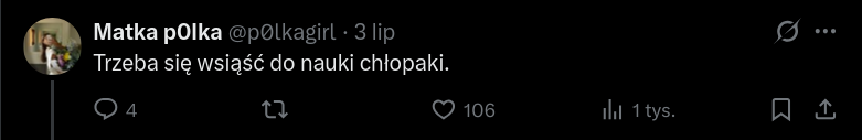 gulczynskim's tweet photo. Jedną z bardziej zaskakujących obserwacji w mojej działalności publicznej jest zdecydowany, często agresywny i wulgarny sprzeciw wobec jakiegokolwiek wspierania chłopców w nauce.

Dlaczego chłopcy mają słabsze wyniki? Bo są leniwi, żadne działania nie są potrzebne - mówi tak prof. Środa w Wysokich Obcasach i anonimowe twitterowiczki powtarzają.

I nie jest to niszowe zjawisko - mój post o wynikach E8 przekroczył już 100 tys. wyświetleń. Podobne reakcje pod postem @M_Jozefaciuk, a jeszcze gorsze były wokół raportu "Chłopaki do medycznych" @schmorgpl.