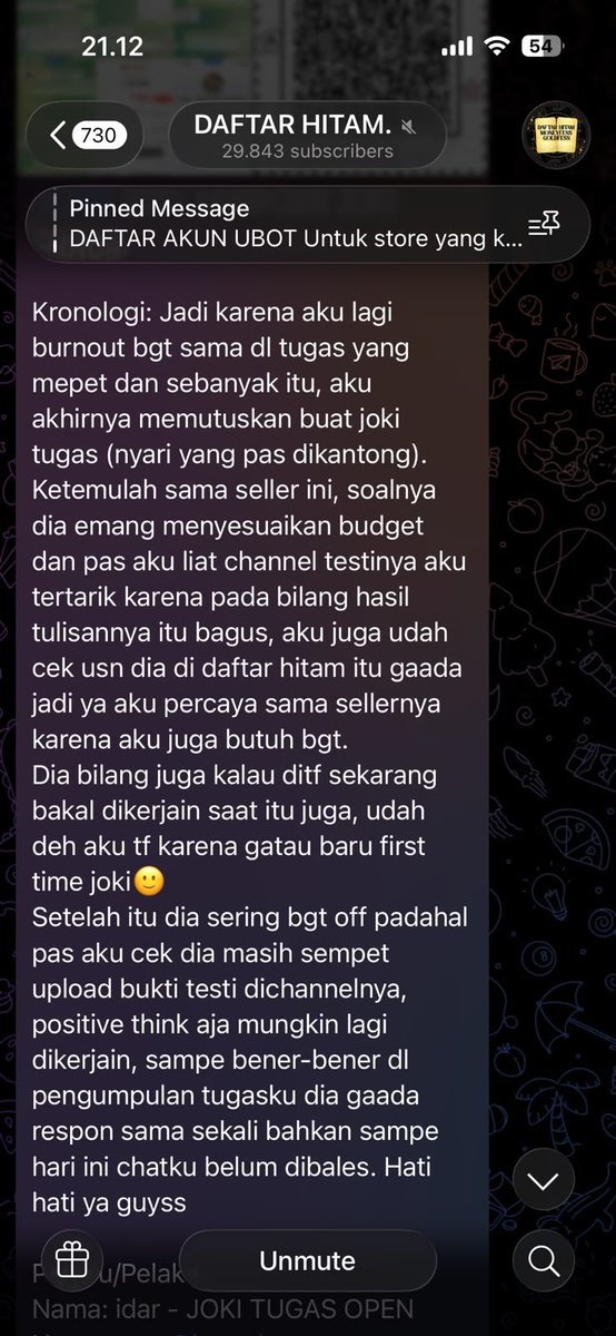 jaemdrrxzs's tweet photo. haii kakak kakak BA boleh mintol untuk rt/like postingan ini? jadi ada penipu di telegram yang mengatas namakan aku, sedangkan aku nerima orderan di whatsapp aja sama promosi di x, sedangkan di tele cuman upload testi doang 🥲 sumpah dzalim banget 😭😭
#bealanja #jokitugas https://t.co/7H9GU5Fjqi