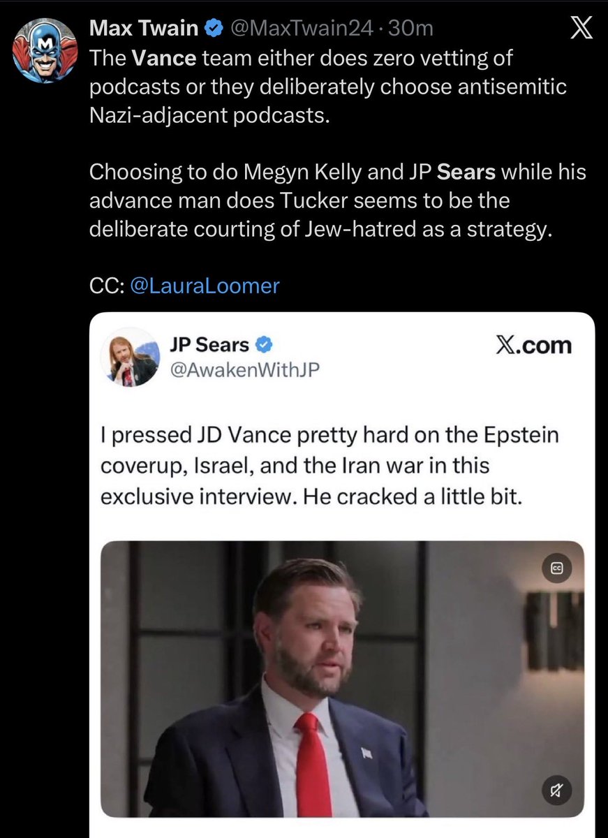 brodigan's tweet photo. Lazy engagement is gay and retarded.

The reason people are sharing a screen capture and not the actual post is because sharing the video makes it clear this is equally lazy schtick and is a satirical interview. https://t.co/4WFsIjwJKg
