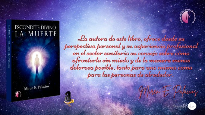 mirenepalacios's tweet photo. ¿Tienes dudas o inseguridades sobre la #muerte ? y ¿Sobre el duelo? Para decir adiós te debes preparar, por ti y por los demás. Un #libro diferente #leer #EsconditeDivinoLaMuerte #MirenEPalacios #ensayo #vida #coach ¿Lo quieres? 👇https://t.co/oaLDmKmLPB…………… https://t.co/iGig1cwvNv