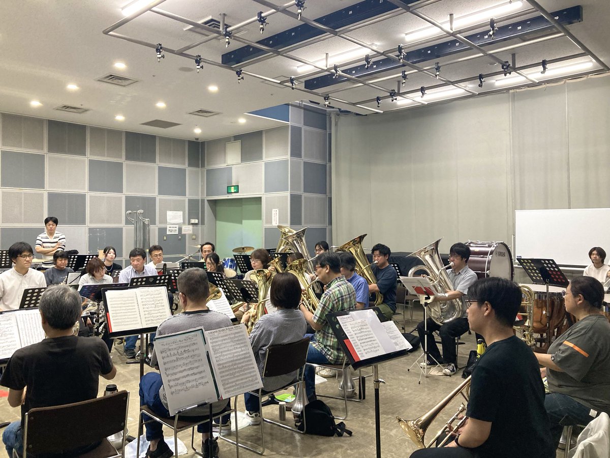 TCCB_Official's tweet photo. 7/4(土)リハーサル
出演者全員でリハーサルができました🎶
いよいよ1週間後です‼️

British Brass DOLCE Summer Concert 2026 with TCCВ
2026年7月11日（土）15:30開場 / 16:00開演
松本市音楽文化ホール／メインホール↓ https://t.co/FigI0PlMJL
