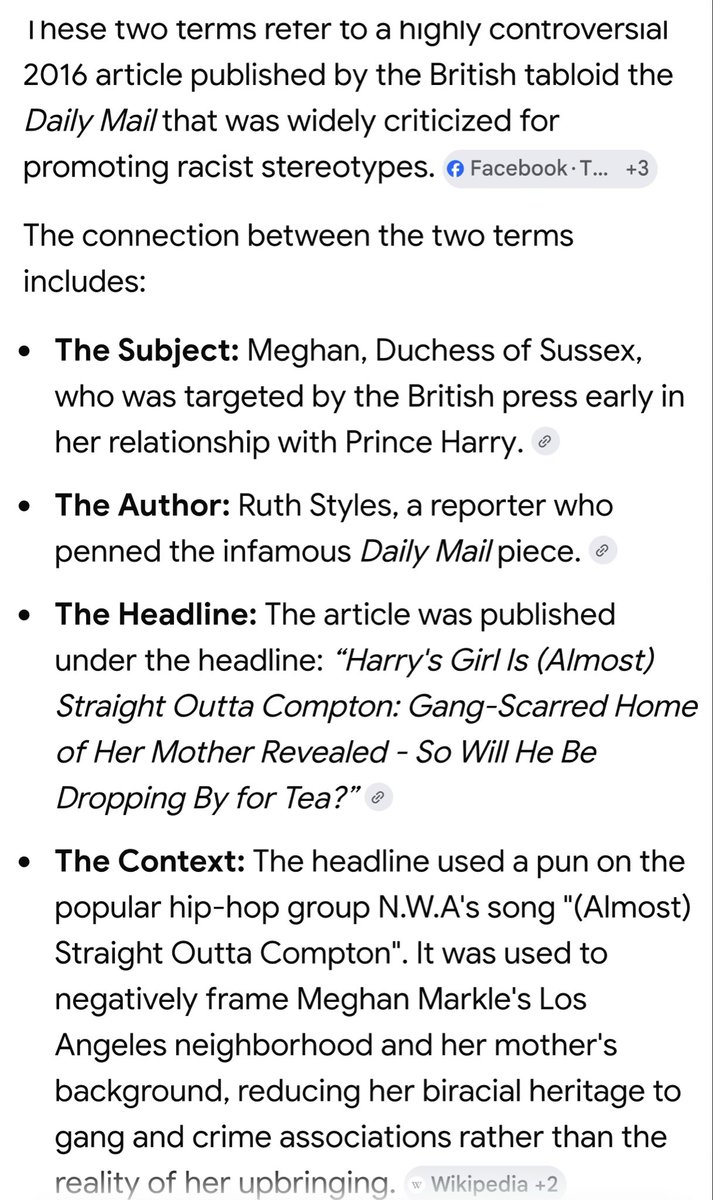 TuraGypsyRobin's tweet photo. @regm583 @ValleyGirl629 That was made right after Ruth Styles of the #DailyFail wrote her infamous “Meghan Out of (Almost) Compton” article on November 2, 2016.
Web-Archive:
https://t.co/wGgoNXaIE2 https://t.co/WMDcaFjnWn