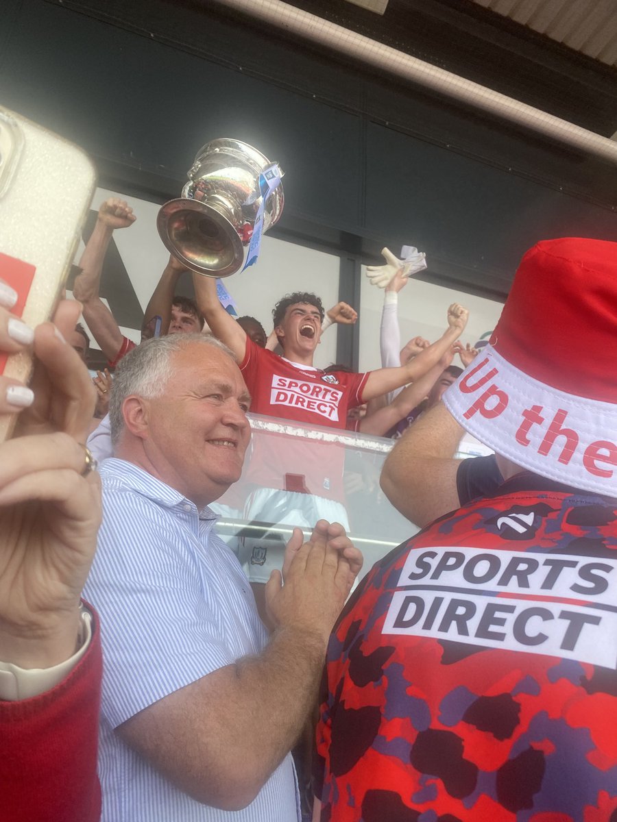 FiFinnymac's tweet photo. What a comeback and a brilliant 2nd half gives @OfficialCorkGAA the All-Ireland Minor Football title beating @TyroneGAALive 2-16 to 1-16 fantastic scenes at the finish as the supporters celebrate a famous win Joe Miskella @BallincolligGAA POTM https://t.co/zhfPkS9nB6