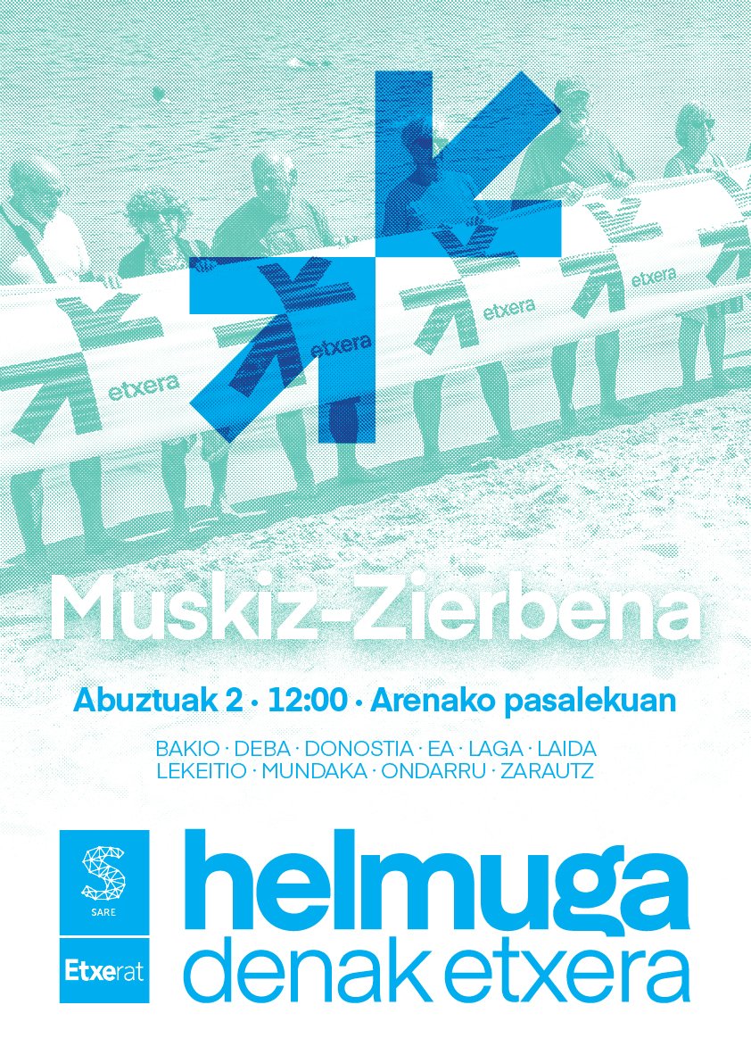 sare_herritarra's tweet photo. 🏖 Helmuga denak #Etxera 

Abuztuaren 2an Hego Euskal Herriko 11 hondartza hauetan mobilizatuko gara.

▶️ Deialdia guztiak hemen: https://t.co/925rgfC4qp 3/3 https://t.co/0vLoFgJ0Q1