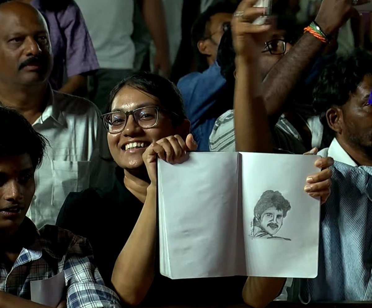 NarendraPosa1's tweet photo. Ammayila Kalala Rakumarudu My Demigod King @iamnagarjuna #LeninPrerelease https://t.co/73OcPSdNGV