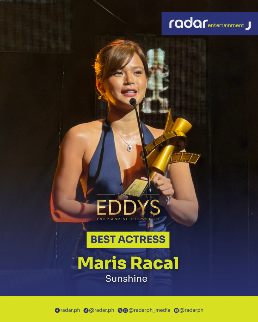 radarph_media's tweet photo. Happening now. #The9thEddys
Best Actress winner: Maris Racal for "Sunshine"

#radarPH #radarPHEntertainment https://t.co/TfwgT8hEvF