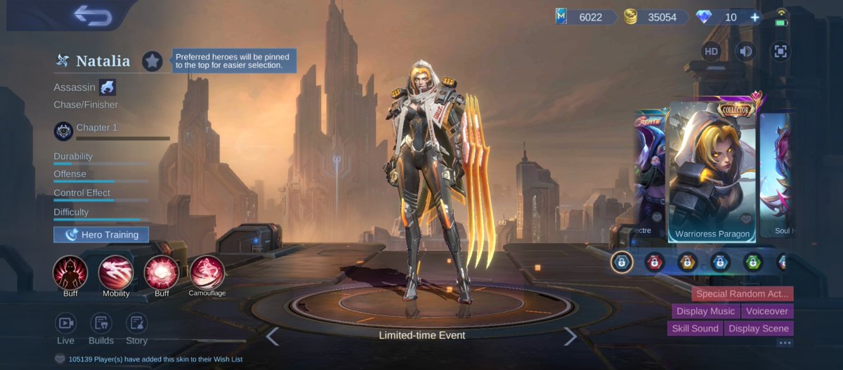 livilip's tweet photo. @Txtmlbb_ sorry oot guys, dulu gw punya skinnya tp skrg kok gini ya? ini skin gratis kan dulu? inget bgt gw, tp knp gada ya (pdhl ini skin cc pertama yg gw pnya) https://t.co/GAFAkqwKlk