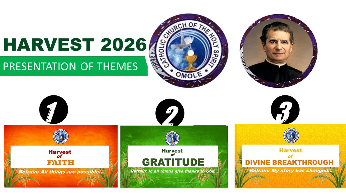 CchsOmole's tweet photo. Harvest 2026 - theme presentation
#Harvest2026 #theme #faith #gratitude #DivineBreakthrough https://t.co/jpNX1GrDmT