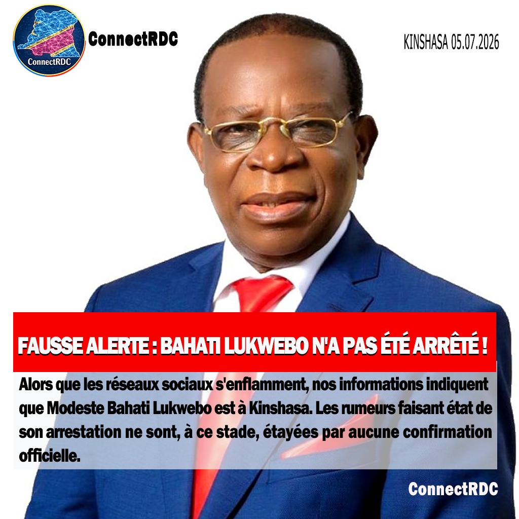 AfdcAmba's tweet photo. @StanysBujakera #AFDC_A_INFO: 🔴Démenti : Le sénateur Mode BAHATI @PLukwebo n’est pas aux arrêts comme le média 7sur7  l’as publié sur son site. C’est une déception e d désolation pour 7sur 7 d diffamer les institutions du pays et les hautes personnalités politiques.

PC Raoul ANGWE
AFDC MATETE https://t.co/h1Ptrncifm