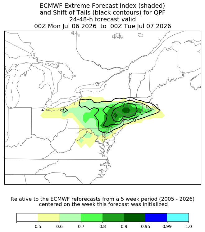 ryanhanrahan's tweet photo. A concerning signal for excessive rainfall from eastern Pennsylvania into Connecticut. 

Some localized spots could pick up 10" which would lead to a flash flood risk. 

Too soon to say where exactly the axis of heaviest rain sets up. Stay tuned. https://t.co/9OF3uvm4oP
