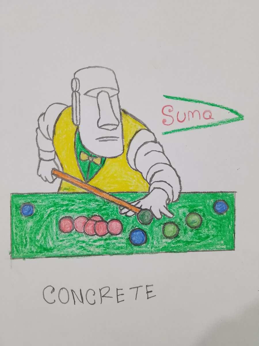 Sumabe94's tweet photo. Every precise shot has a strategy behind it.
Just like in billiards, the strongest ecosystems aren't built by luck—they're built through patience, positioning, and execution.
My hand-drawn Moai Sumo reminds me of what @ConcreteXYZ is creating.
While many protocols chase short-term attention, Concrete focuses on something far more valuable:
🗿 Turning idle stablecoins into productive capital.
🛡️ Building secure, transparent yield infrastructure.
⚙️ Powering products that make DeFi simpler for everyday users.
🤝 Growing through a community that contributes, educates, and builds together.
Every contribution is another calculated move.
Every builder strengthens the foundation.
The future belongs to ecosystems that create real utility—not just hype.
This is why I keep creating, supporting, and building with @ConcreteXYZ.
Play the long game. Build with purpose. Stay @ConcreteXYZ .