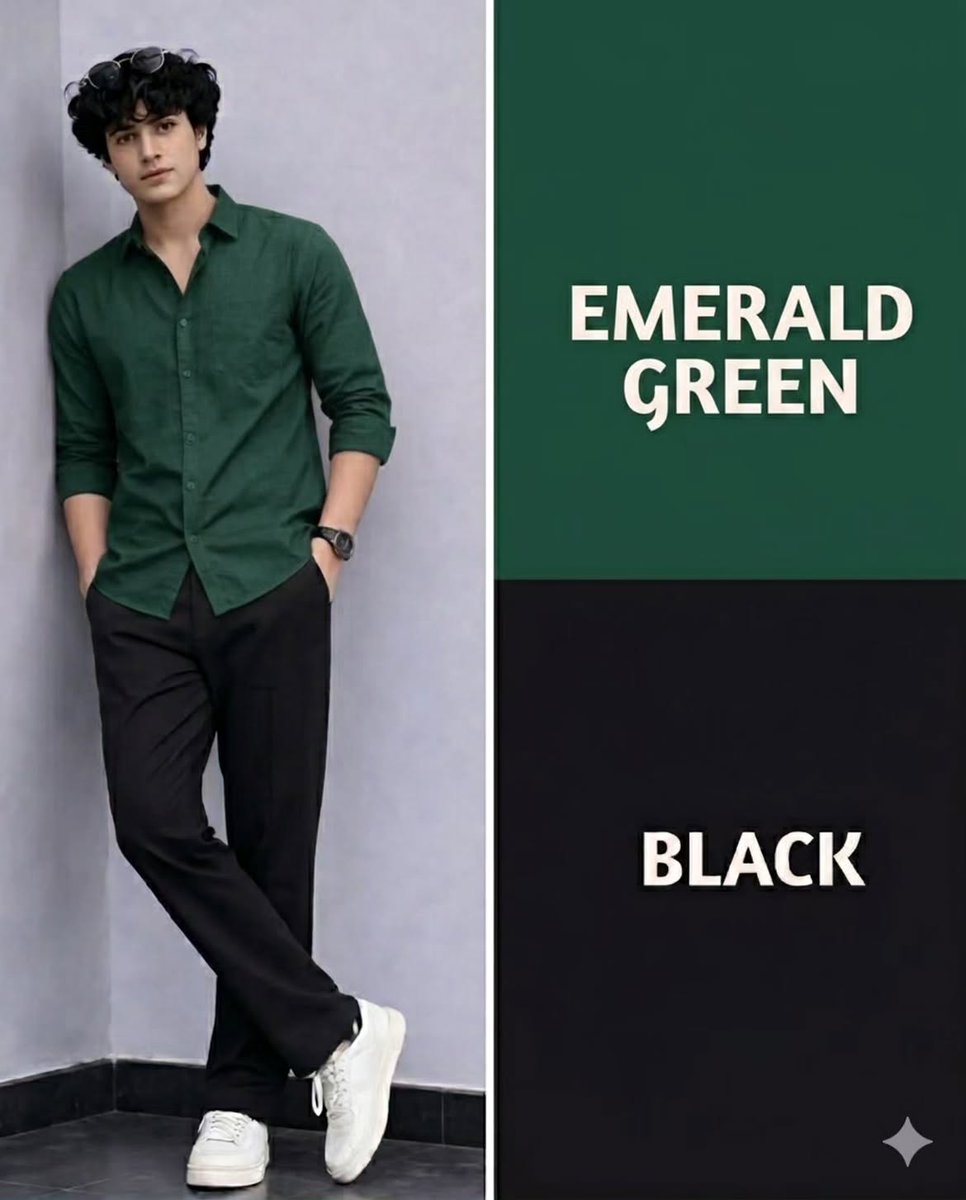 menshotfashion's tweet photo. Top 6 Sexy Colour Combinations for men 

1. https://t.co/yjvFWUDWyu