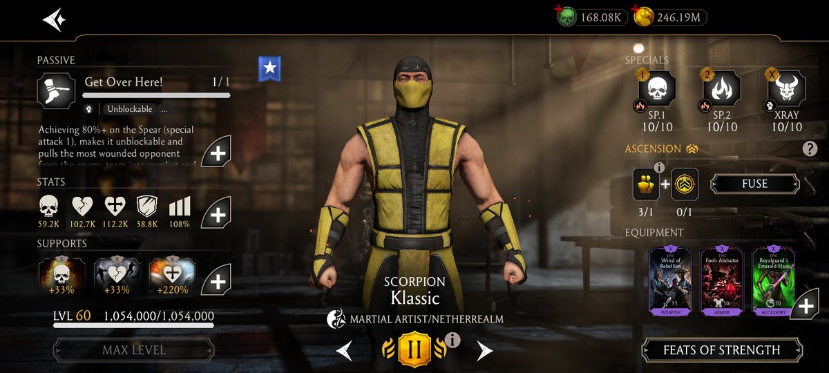 koldscorpion's tweet photo. Shang Tsung's Enigmatic Well of Souls is quite powerful on an active opponent especially if they are unable to tag out; constant snares haha! ๐๐ฅ
#MKMobile #KlashTower https://t.co/uhJt6Xkoww
