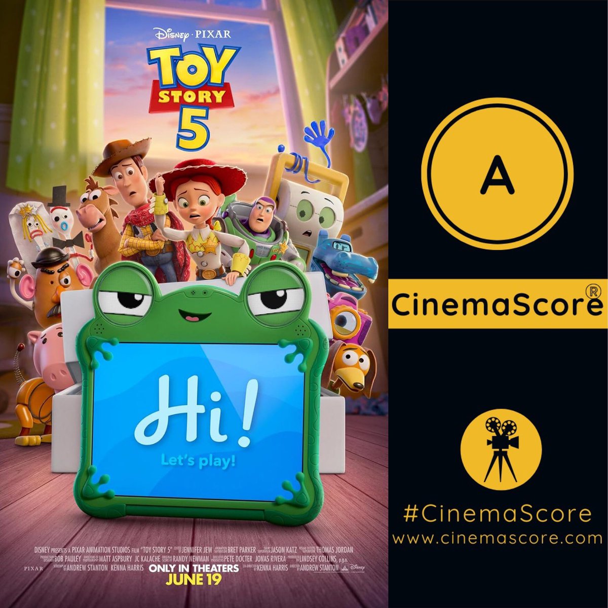 Luiz_Fernando_J's tweet photo. #Pixar animation #ToyStory5 really scared #Minions3 almost claiming the #1, joining #FindingDory as #4 fastest animation to cross the 350M at US #BoxOffice, in just 16 days!
The animation grossed STRONG 31M on #2 BIGGEST 3rd 3-day weekend for #ToyStory films, a -56.2% drop from last weekend, after losing -450 theatres on FRI and #4thOfJuly falling on SAT.

It hits a 366.4M cume domestically!

400M+ coming next weekend already!

Eyeing a 470M-500M run in the U.S, depending on how #MinionsAndMonsters impacts its legs from next weekend onwards.