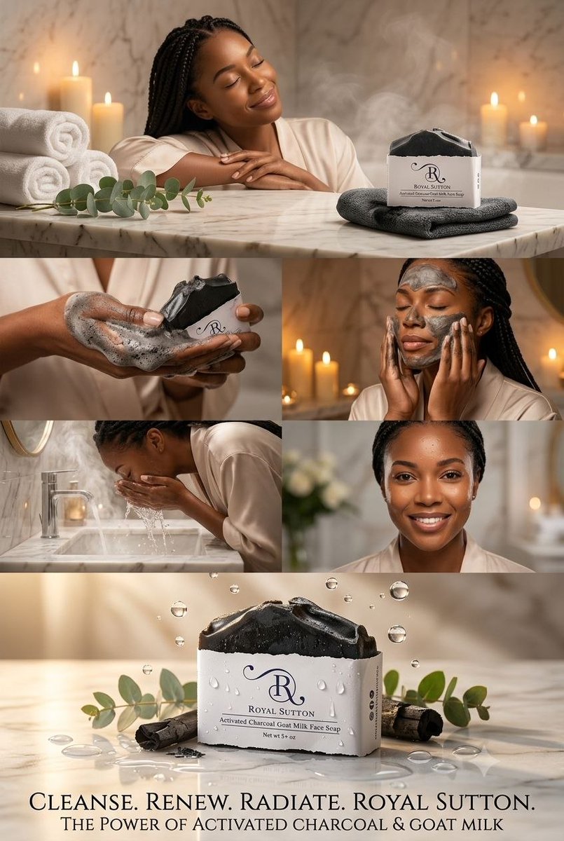 royalsuttonskin's tweet photo. Luxury Goat Milk Charcoal Soap for Daily Facial Cleansing
https://t.co/dArnEqbrRr
#SpaSkincare #FacialSoap #CharcoalBeauty #GoatMilkSkincare #NaturalGlow #OrganicBeauty #DailySkincare #SelfCare #SkinHealth #BeautyRoutine https://t.co/E3VwlrSHFI