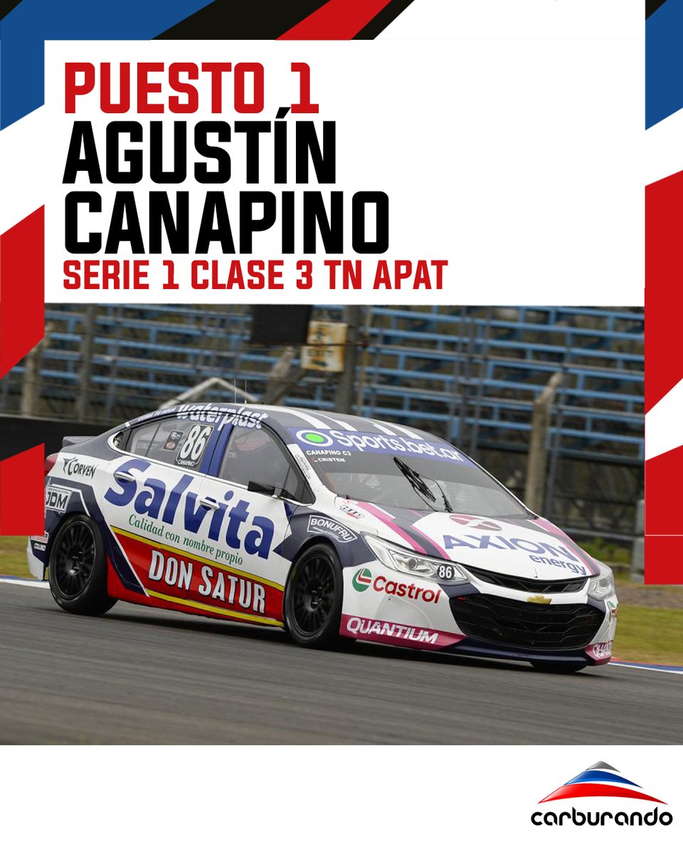 CarburandoTV's tweet photo. 🏁 Agustín Canapino se impuso en la Serie 1 de la #Clase3 del Campeonato RUS de TN APAT en Termas de Río Hondo.

🥈 Bautista Damiani
🥉 Leonel Pernía

📸 Prensa APAT

#TNenTermas @apat_tn @RUSDeportes https://t.co/hDQIXuVBif
