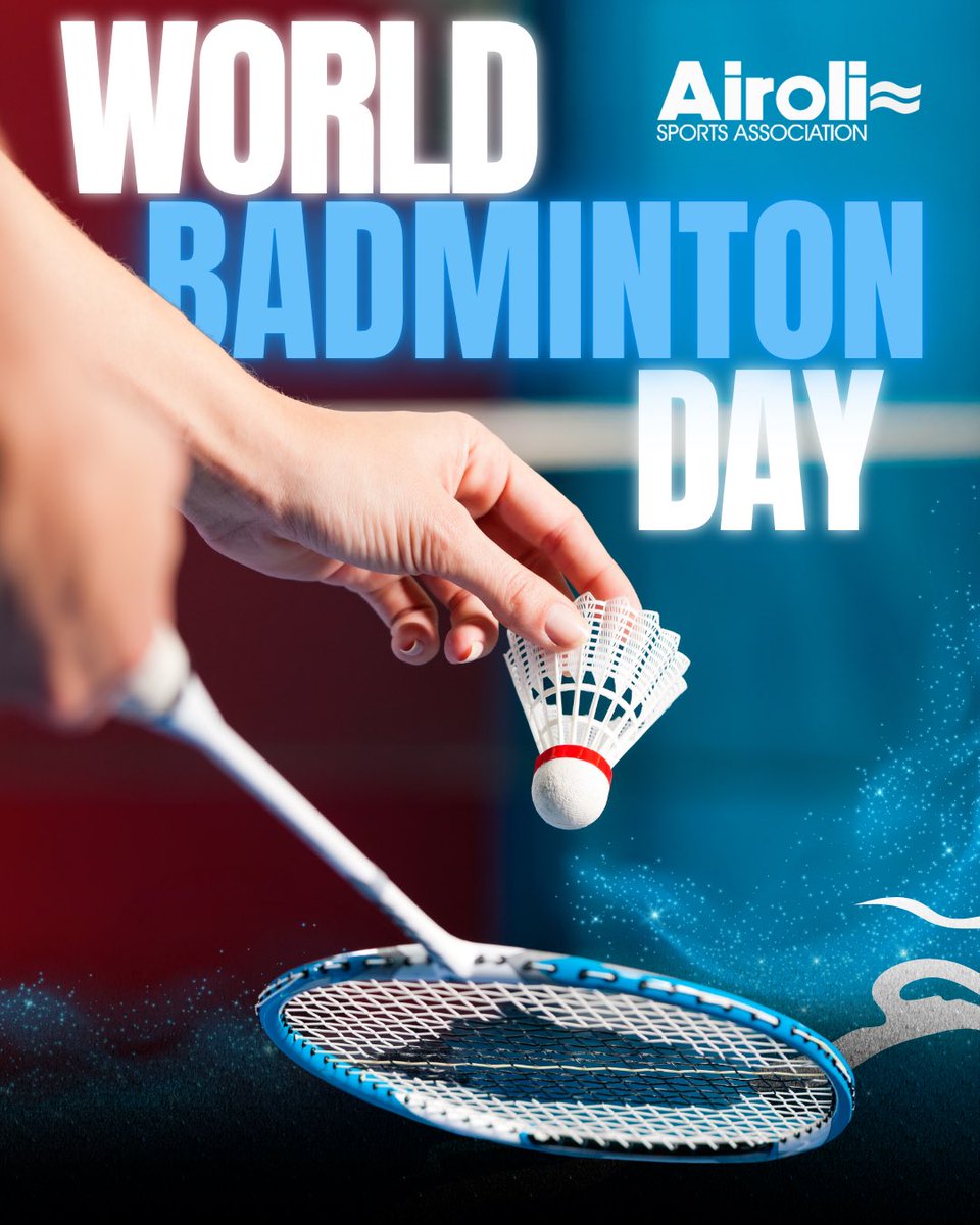 airolisa's tweet photo. 🏸 Every smash begins with a single serve.

This World Badminton Day, let's celebrate the sport that brings people together, builds resilience, and inspires champions one rally at a time.

Happy World Badminton Day! 💙

#WorldBadmintonDay #AiroliSportsAssociation #Badminton https://t.co/BKahW13uIJ