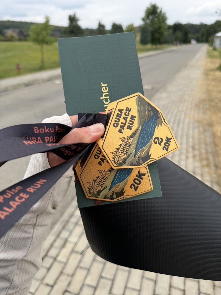 JabbarliLeyla's tweet photo. Today, I completed my first 20 km #trailrun in #Guba, organized by the #Baku Pulse. Proud to finish 2nd among the women.
What I love most about running is meeting inspiring people from different professions who prove that even with demanding careers and family responsibilities, there is always room to challenge ourselves and invest in our health.
It was also great to complete another race with my esteemed colleague Ilgar Maharramov. Thank you, Baku Pulse, for another fantastic event!