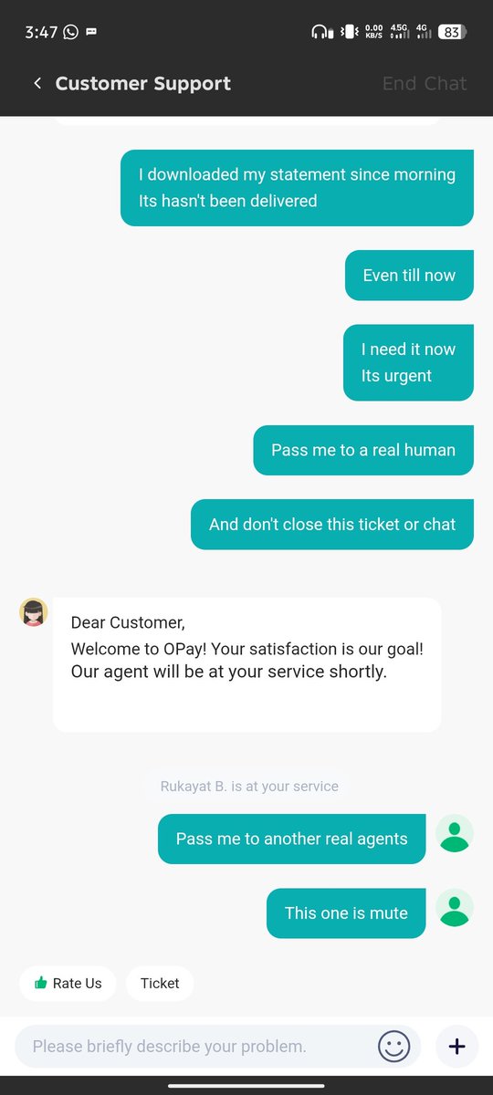 cuga_empire's tweet photo. @OPay_NG you can see you don't have customer support service https://t.co/puStUxa57i