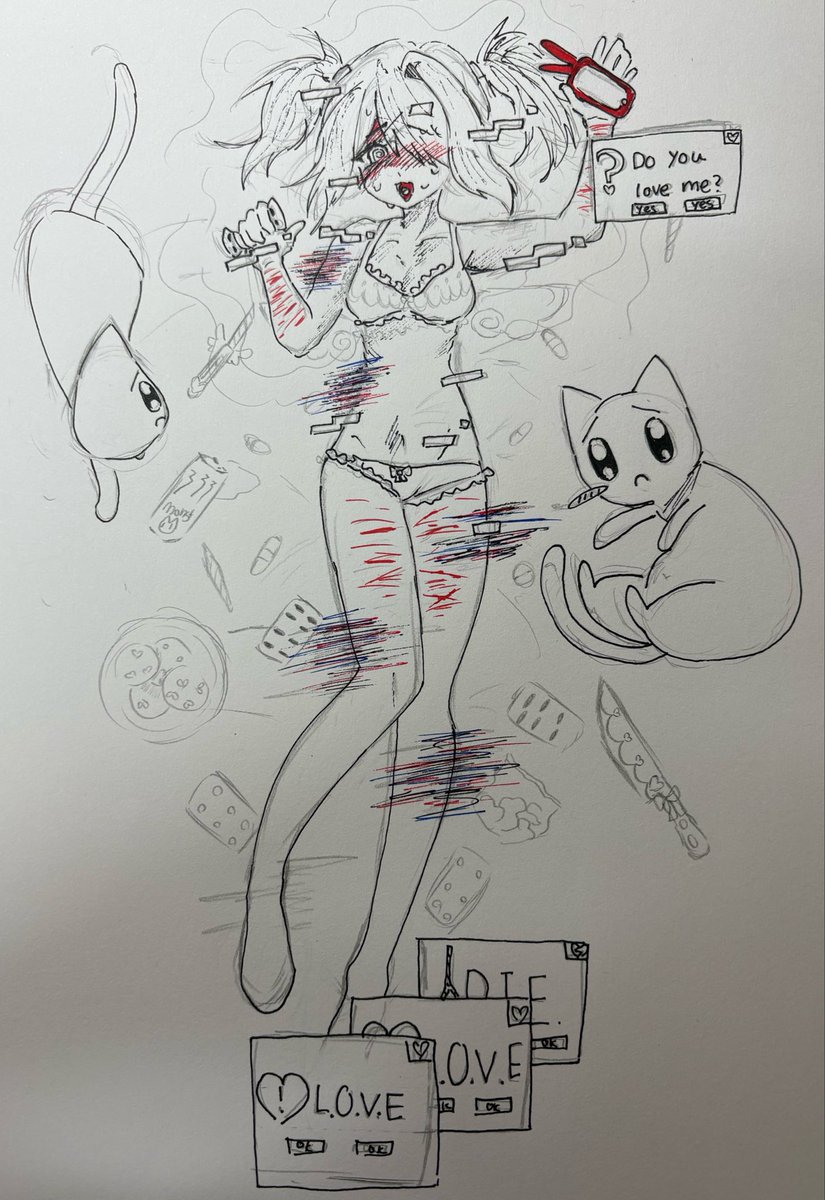10shiro0's tweet photo. #ニーディガールオーバードーズ #あめちゃん #illustrationㅤ https://t.co/Q39Bg8BRC8