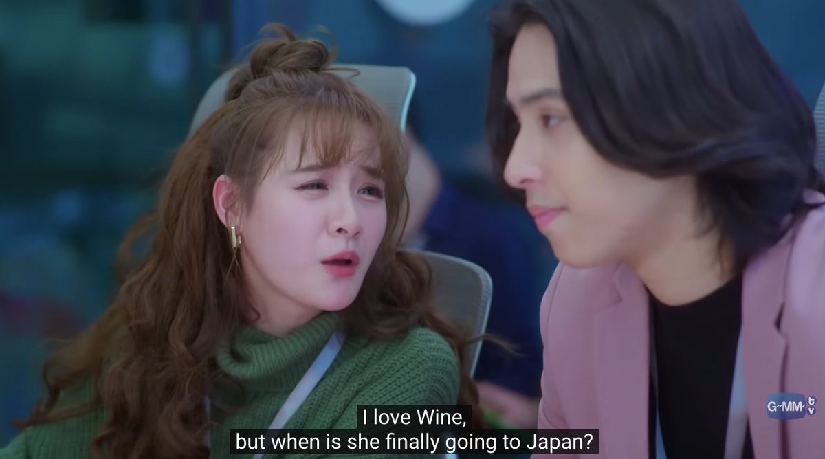 n0ro__'s tweet photo. numnim fake ass bitch she was hugging wine so many times the past episodes and now she wants wine out so bad 😭 love her tho

EWB FINAL EP 
#EnemiesWithBenefitsFinalEP https://t.co/h1V3LTYEGy
