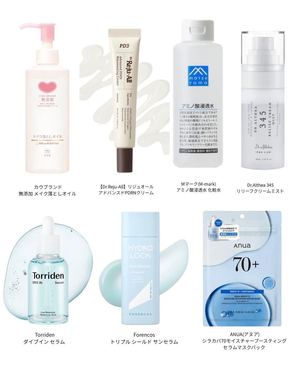 hachico_beauty's tweet photo. インナードライ民、迷ったら低刺激の水分爆弾系アイテムとバリア機能回復系アイテム使え。あとマヒャドかければ完璧🧊 https://t.co/x9FwBr8i35