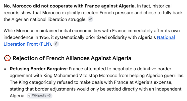 Morogoath's tweet photo. @Chupapah @Spiritdict28280 @lihwak45 They’re brainwashed! No need to waste more energy. They’ve spent years being convinced by their corrupt military system that the Moroccan royal family is an enemy, and that Hassan II cooperated with France against them, while Med5 was the only one defending them at the UN. https://t.co/WY3eswszAg